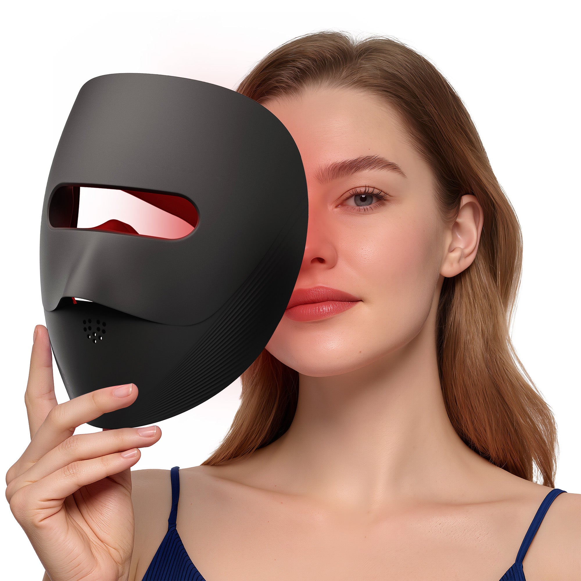 VRAIKO 9D LED Face Mask | Red Light Therapy Mask with 4 Modes, 328 LEDs, 3D Airflow Design & Light-Lock for Ultra-Comfortable Facial Spa | Premium Beauty Gifts for Women Men