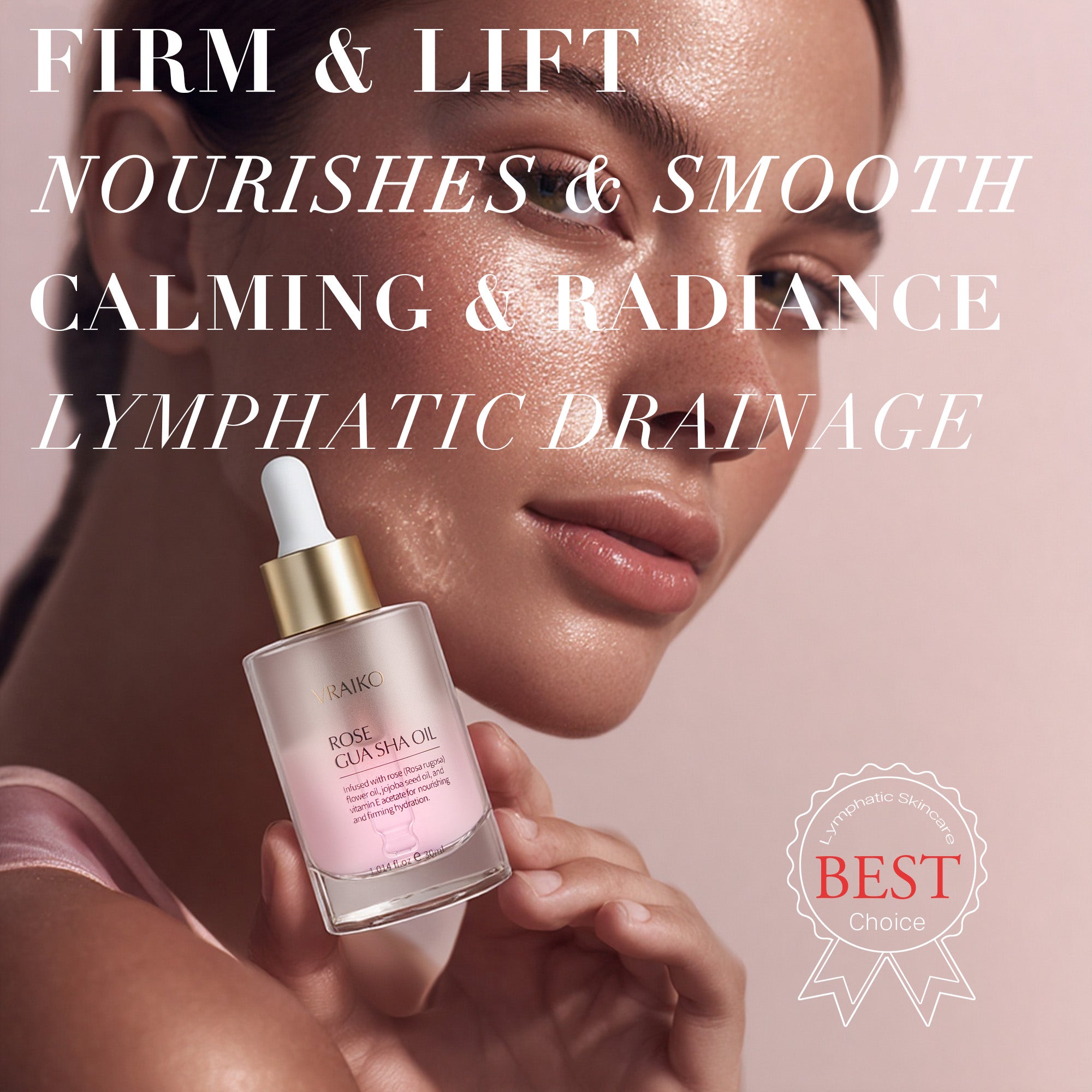 Rosa Rugosa & Jojoba Gua Sha Face Oil Serum