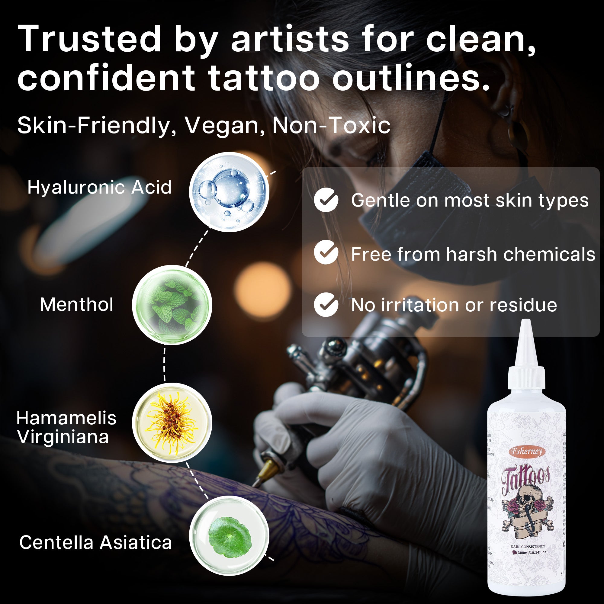 olephira Fsherney Tattoo Transfer Gel