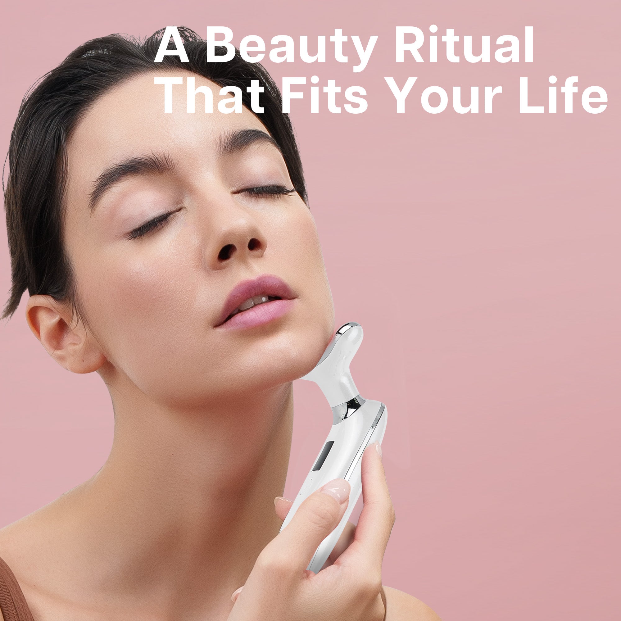 Lilac 7-in-1 Beauty Massager for Face and Neck