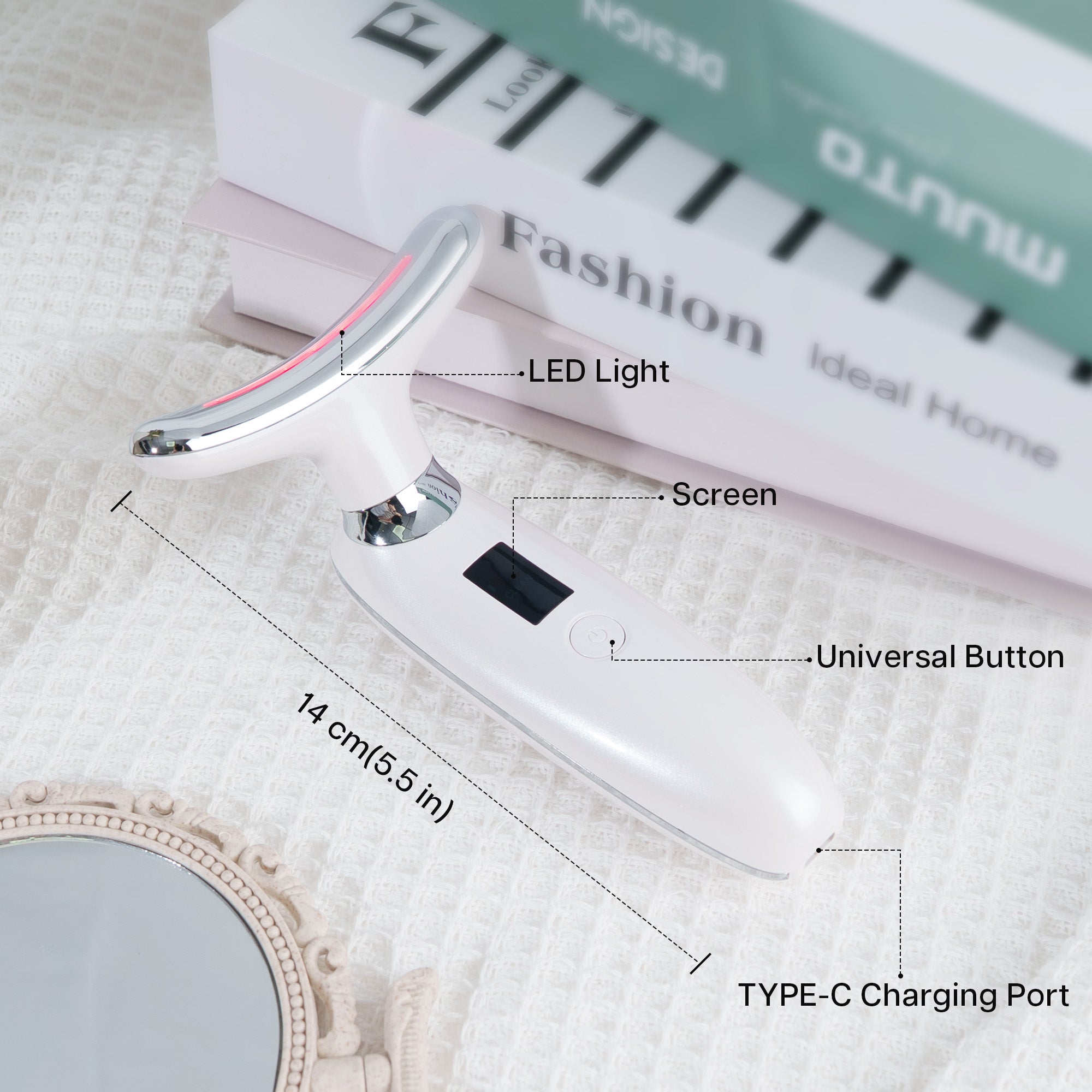 Lilac 7-in-1 Beauty Massager for Face and Neck