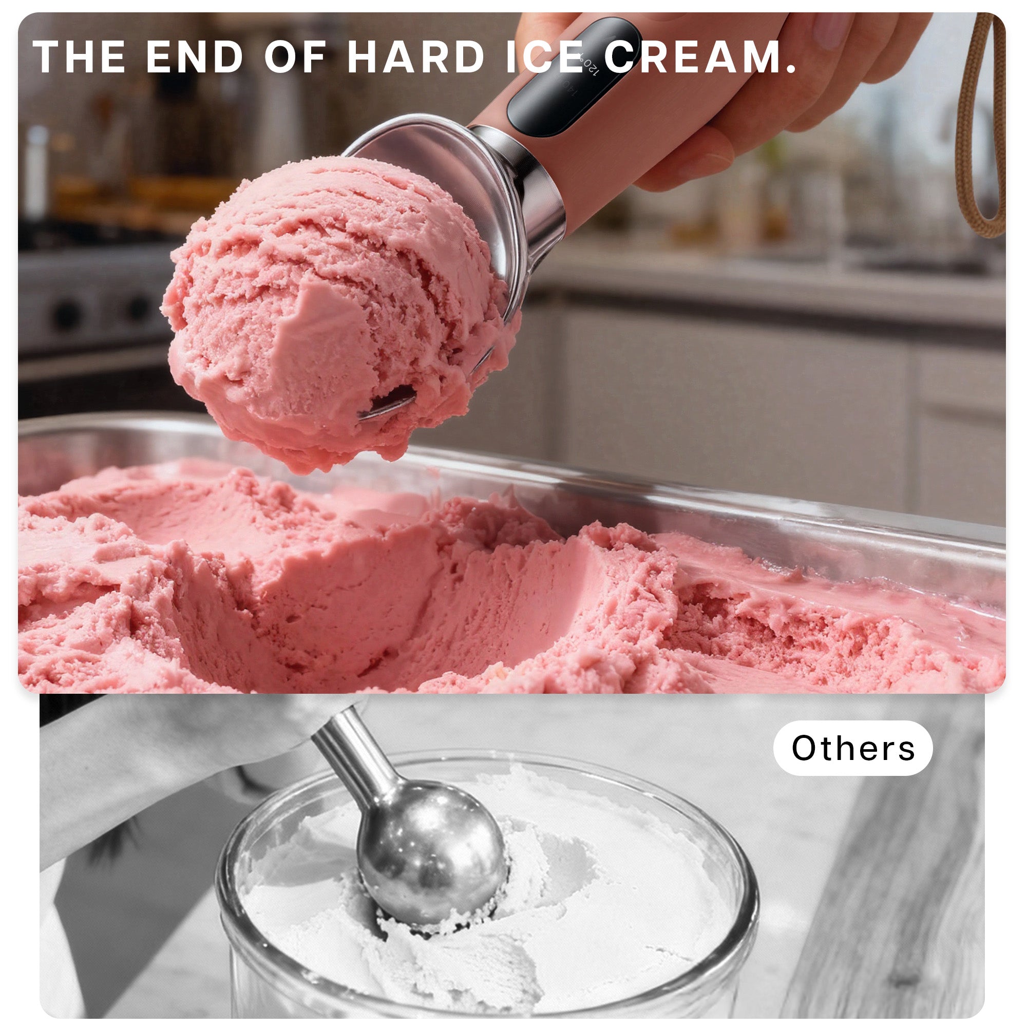 VRAIKO Heated Ice Cream Scoop (BROWN)