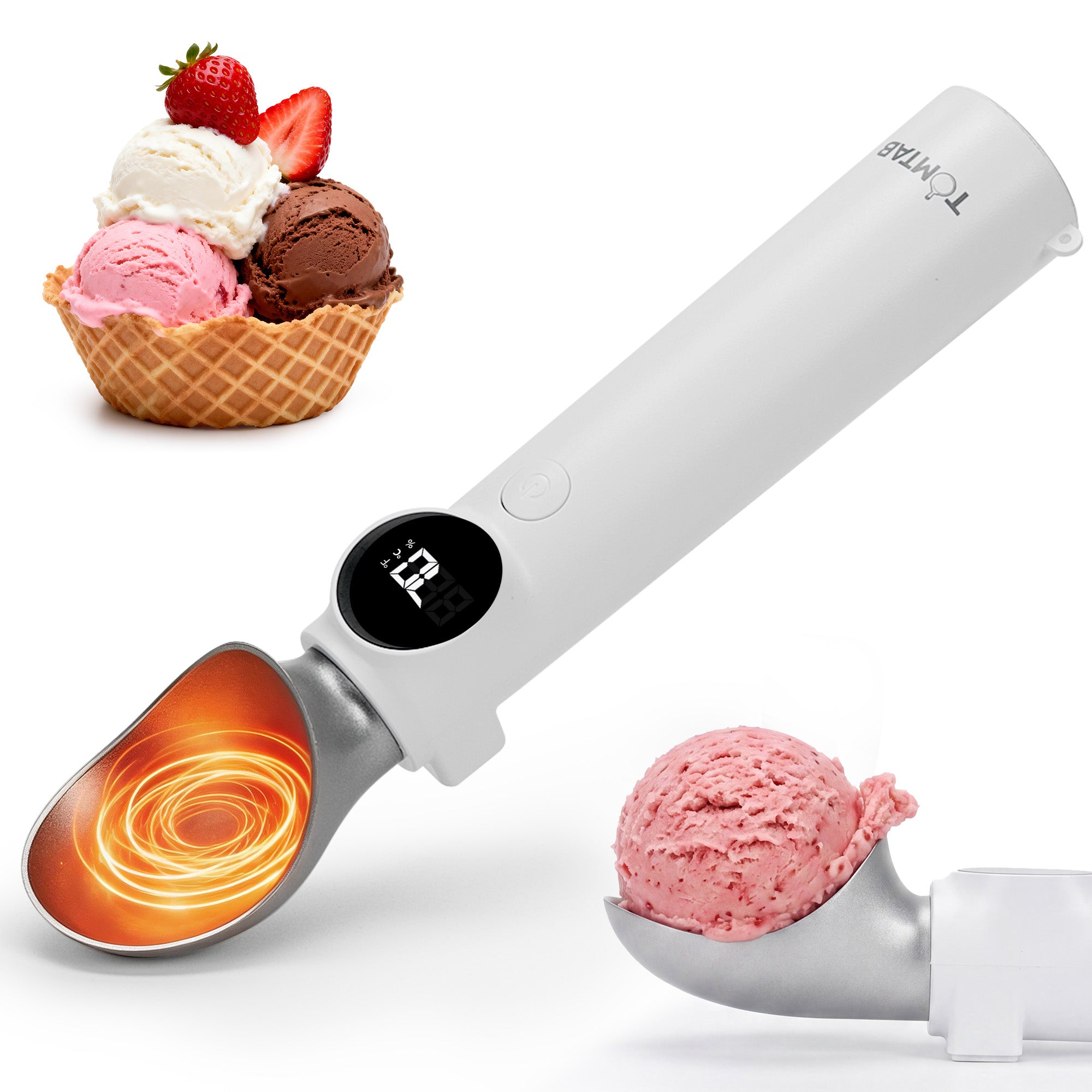 TOMTAB Heated Ice Cream Scoop