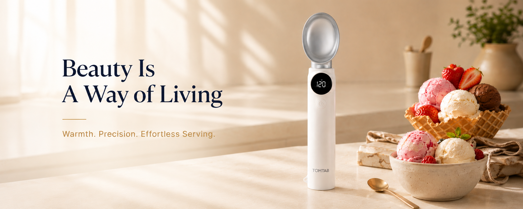 Heated Ice Cream Scoop