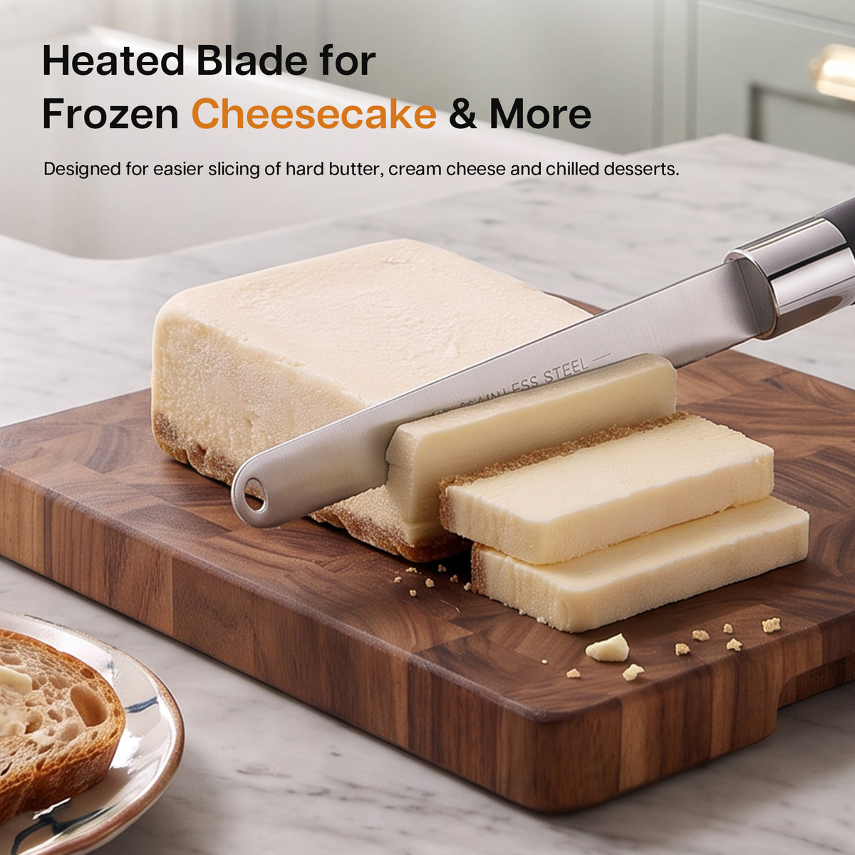 TOMTAB Heated Butter Knife Spreader