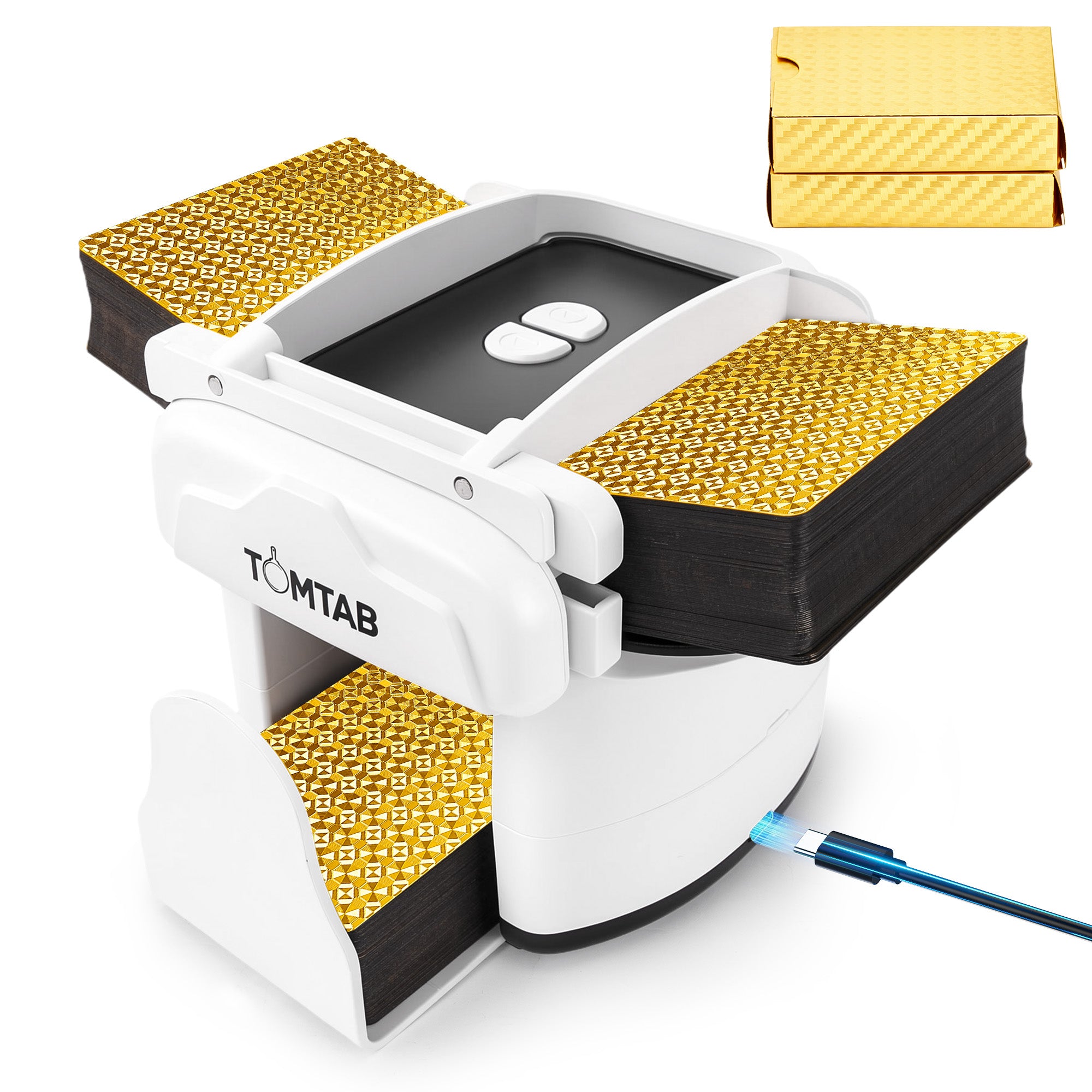 TOMTAB Automatic Card Shuffler 4 Deck