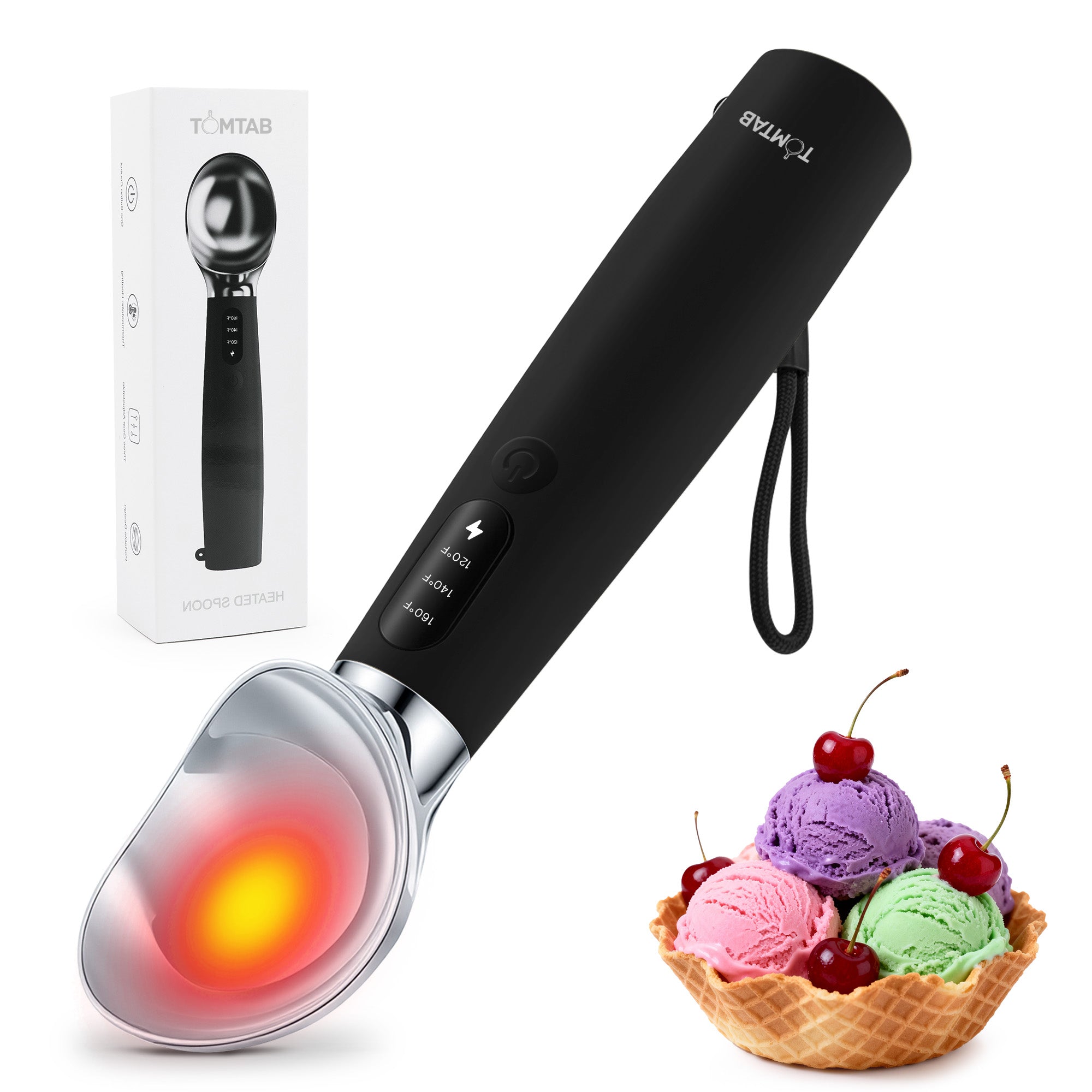 TOMTAB Heated Ice Cream Scoop