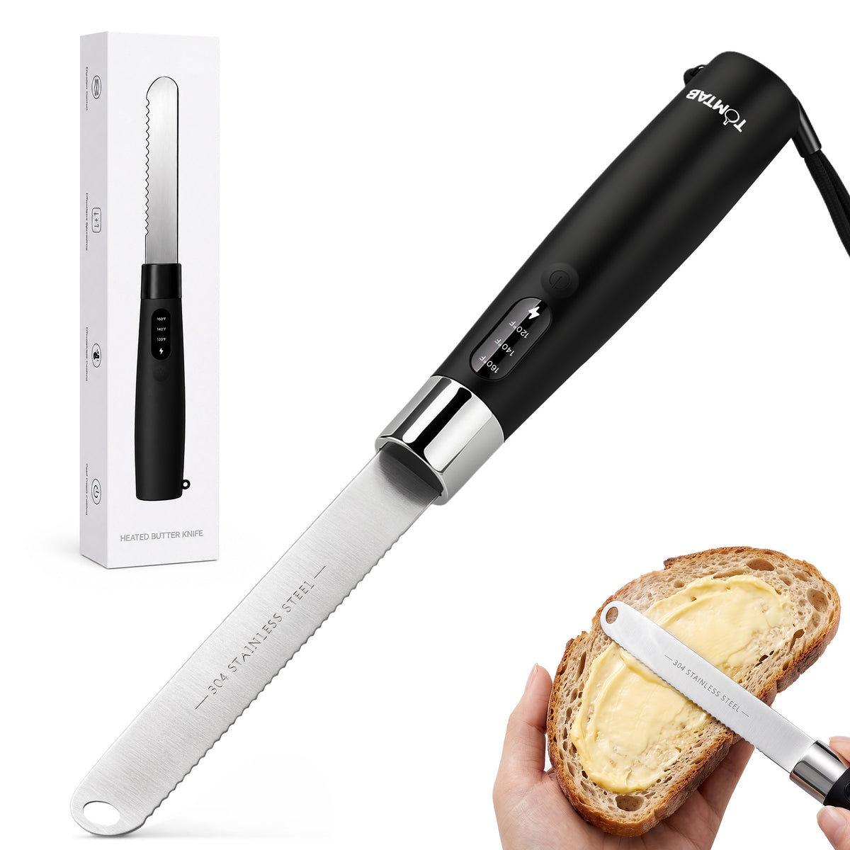 TOMTAB Heated Butter Knife Spreader