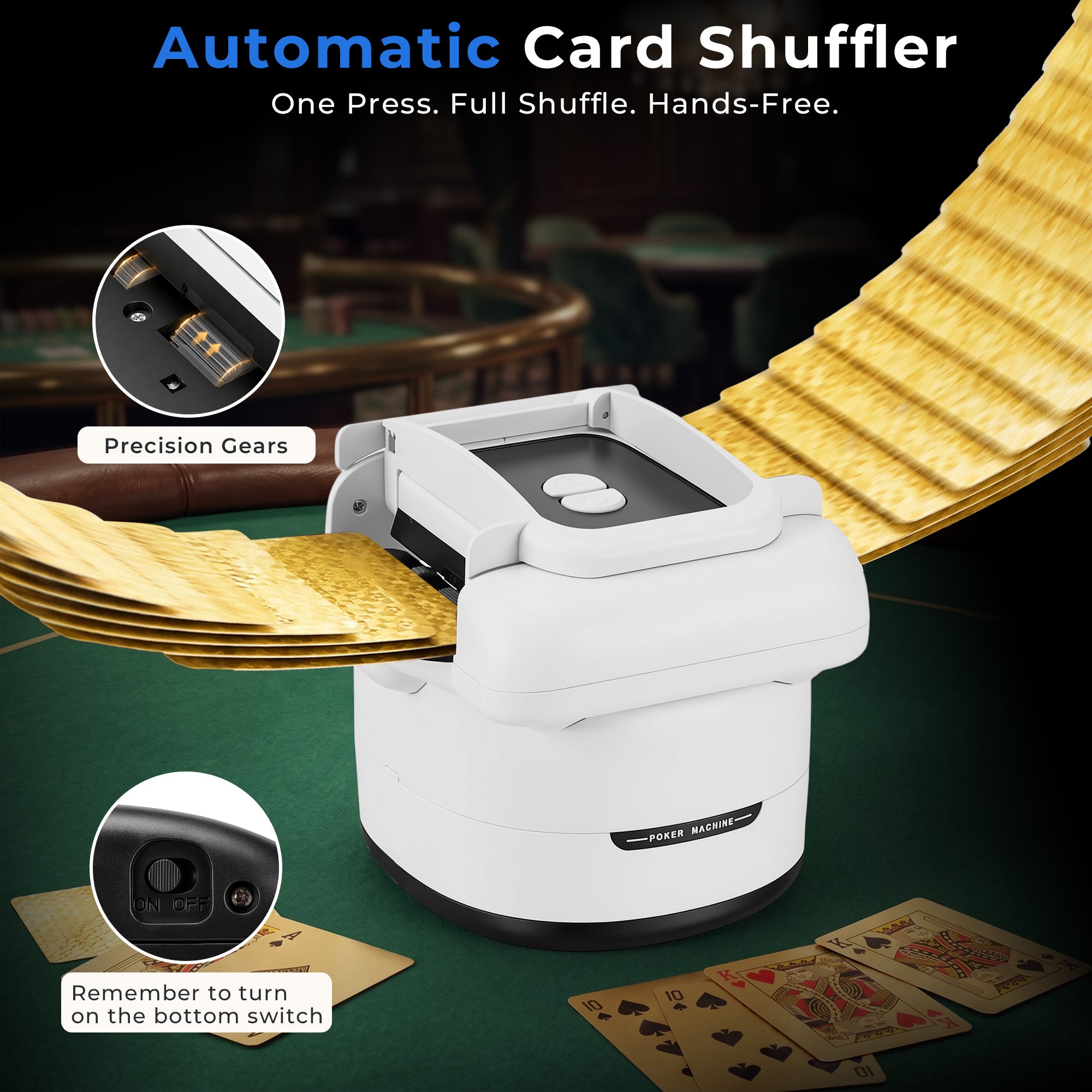 TOMTAB Automatic Card Shuffler 4 Deck