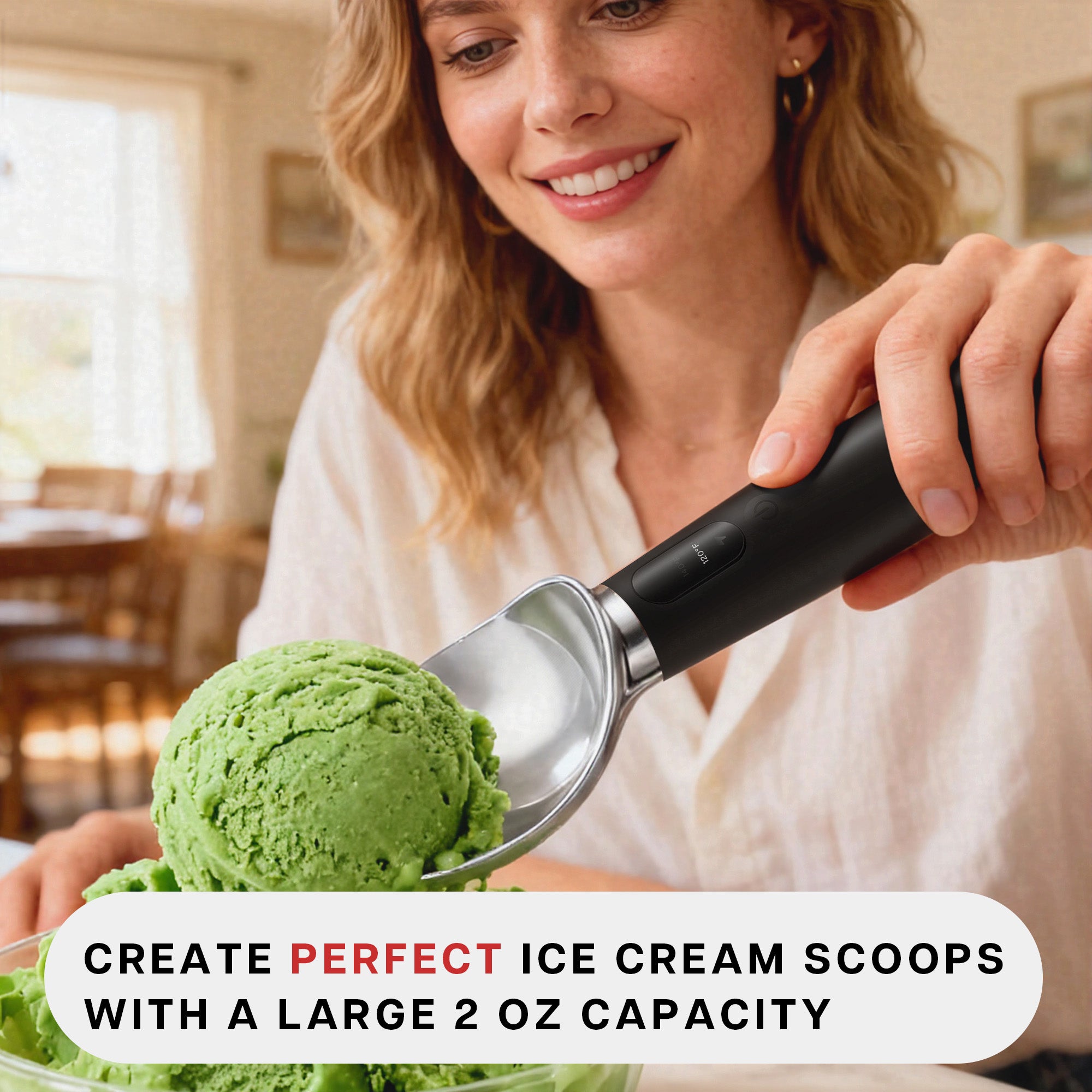 VRAIKO Heated Ice Cream Scoop (Black)