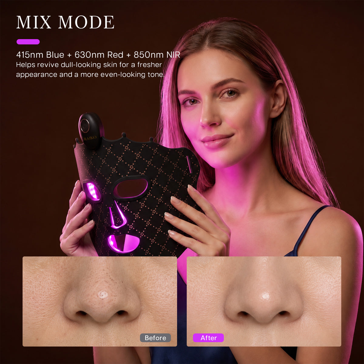 VRAIKO Red Light Therapy Mask