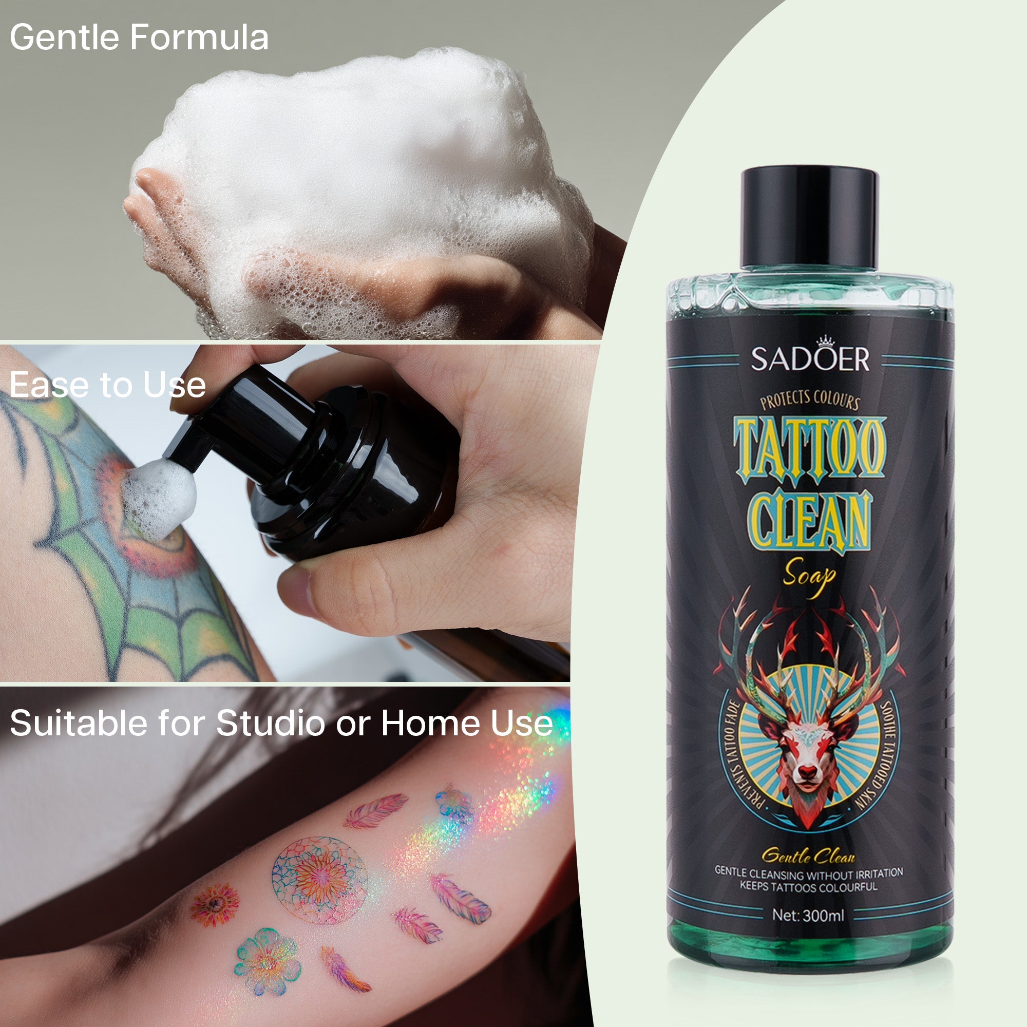 olephira SADOER Ultra-Concentrated Tattoo Green Soap