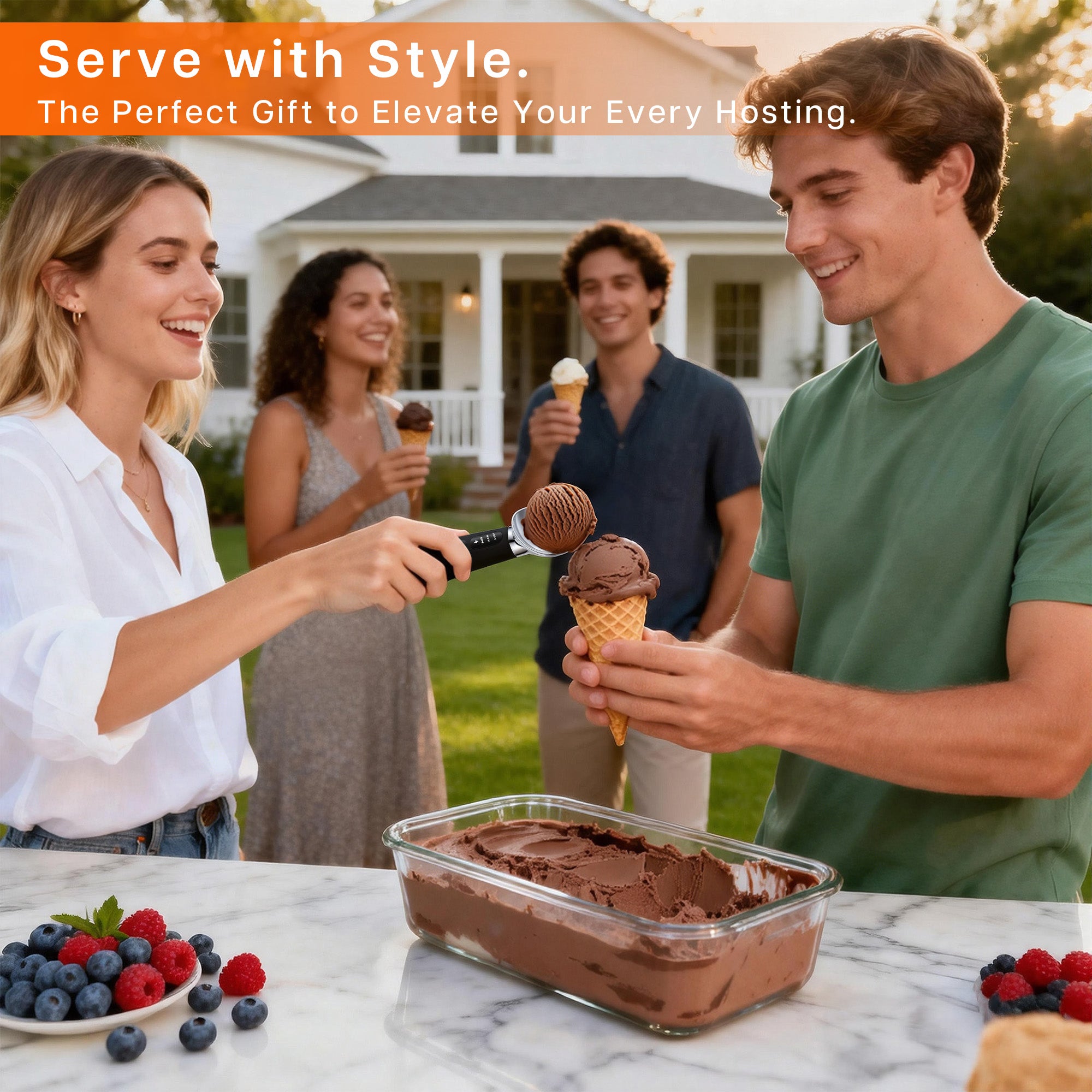 TOMTAB Heated Ice Cream Scoop