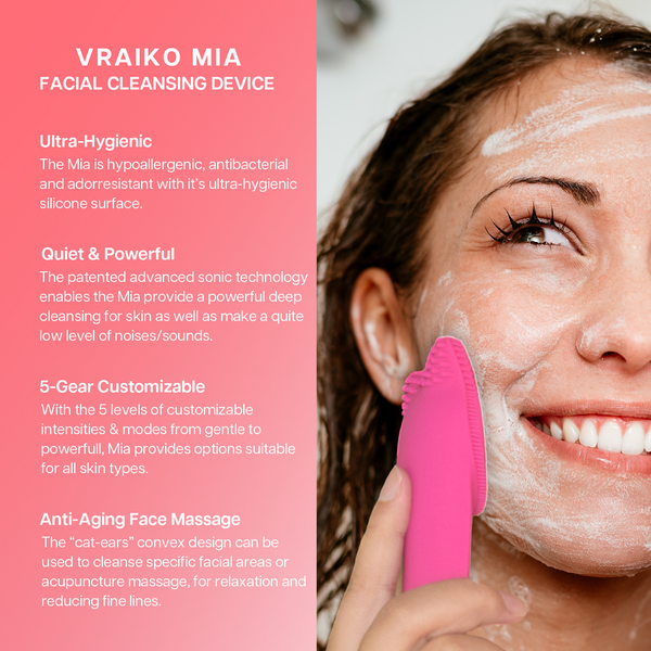 MIA Facial Cleansing Device (Rose)