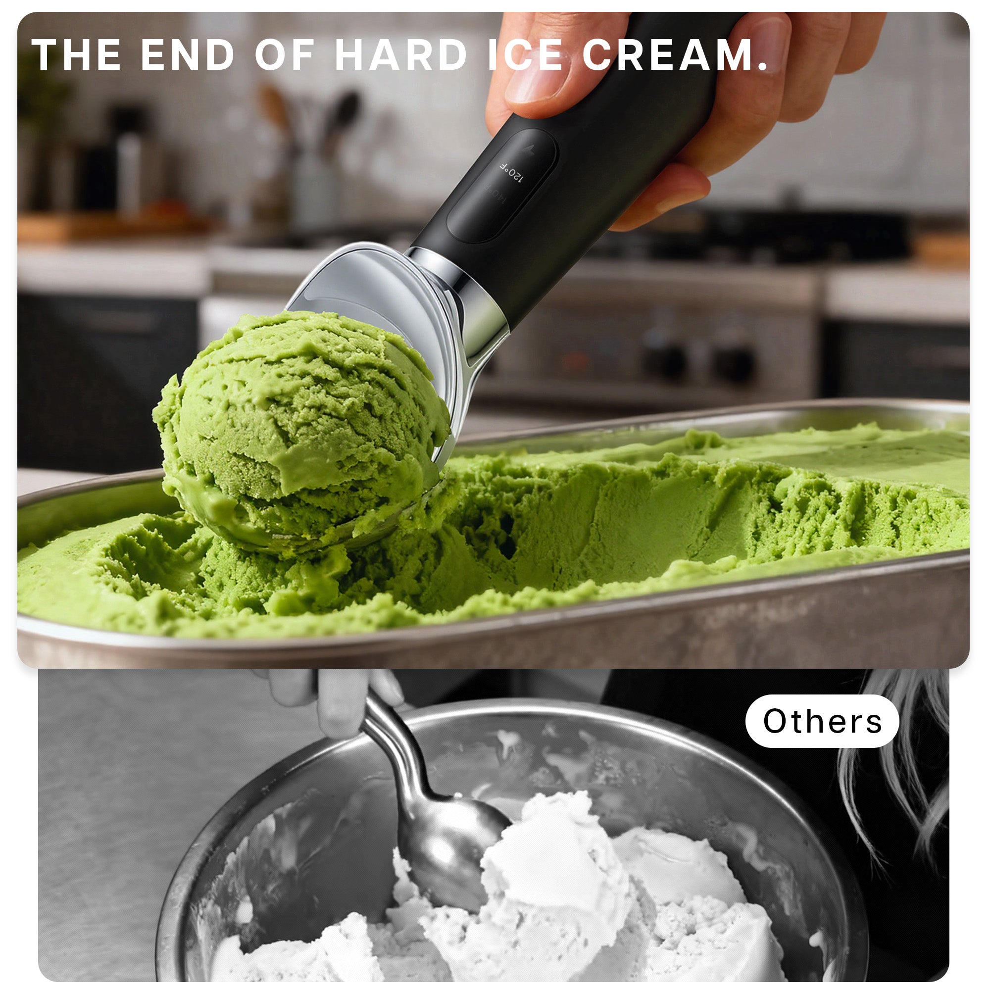 VRAIKO Heated Ice Cream Scoop (Black)