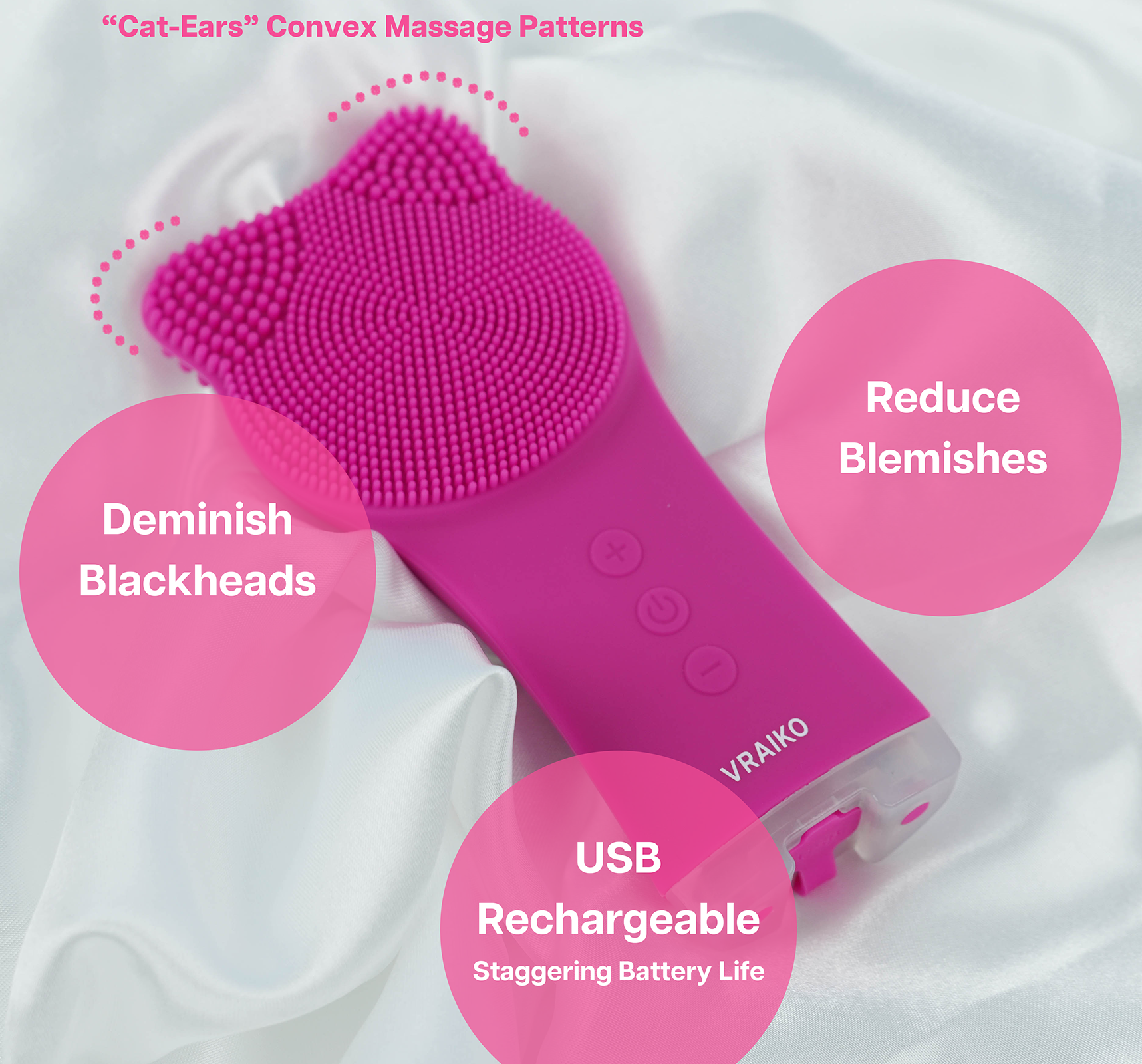 MIA Facial Cleansing Device (Rose)